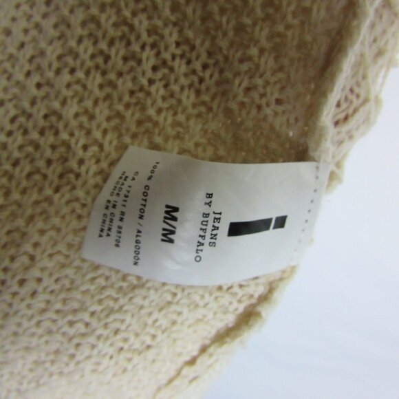 i jeans by Buffalo Tan Floral Knit Shawl Cardigan Tunic Festival - Picture 4 of 6